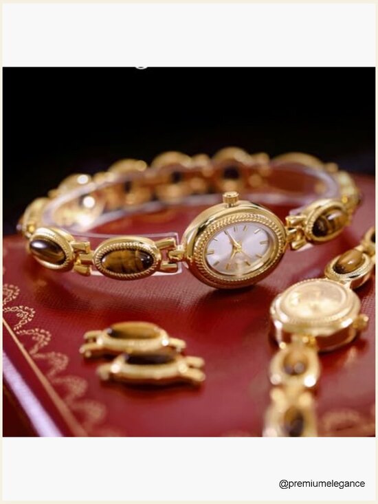 Oval Vintage Small Dial Bracelet Watch for Women - Elegant Dress Watch main image 5